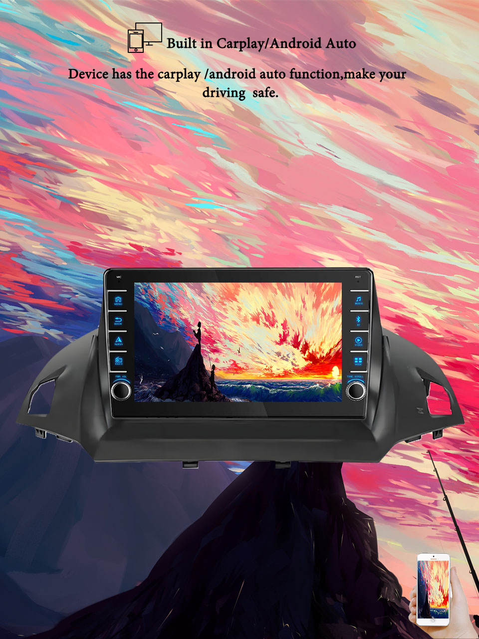 Tablet Danish Mobile & Accessories Photos - 8G+128G Android 14 For Ford Kuga