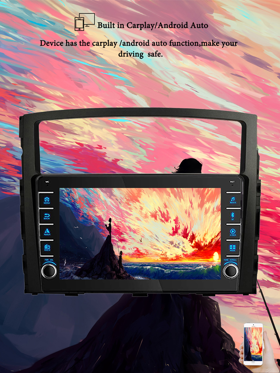 Tablet Danish Mobile & Accessories Photos - 8G+128G Android 14 For Mitsubishi Pajero