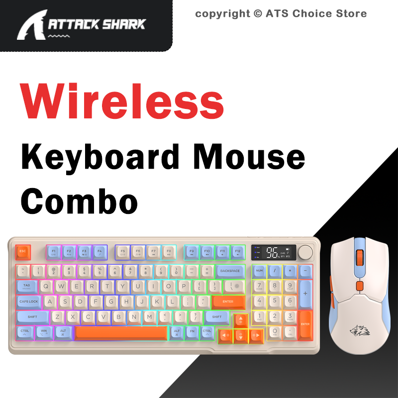 Bluetooth Trackpad - FREEWOLF T96 Wireless Keyboard Mouse Combo,