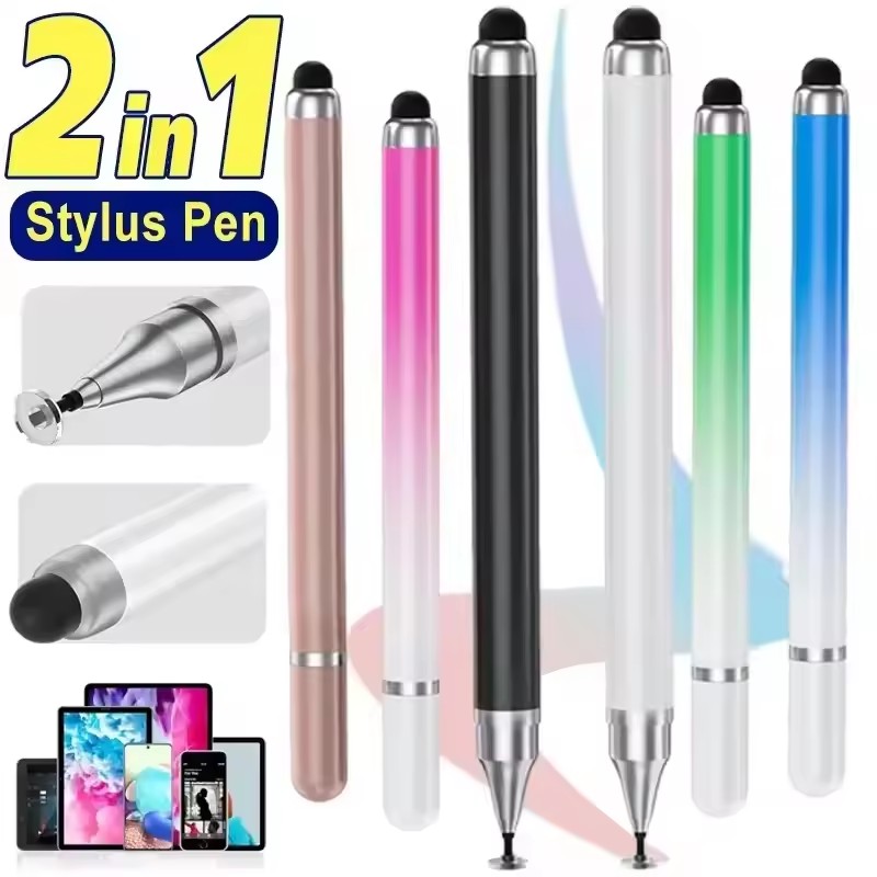 Essential Tablet Accessories - 2 in 1 Universal Stylus Pen