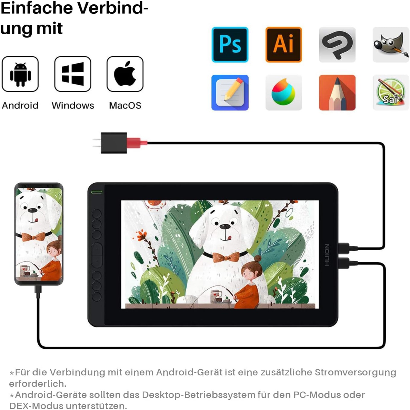 HUION Kamvas 12 11.6 Inches Dr - Graphic Tablet Accessories recension och pris