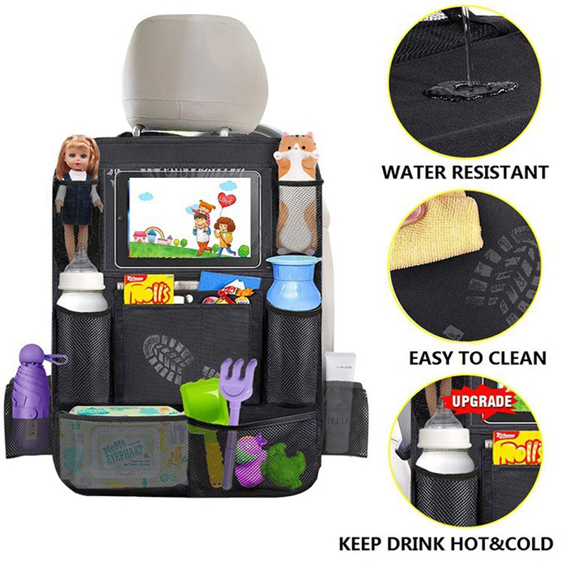 1pc Car Backseat Organizer wit - Tablet Cover Accessories recension och pris