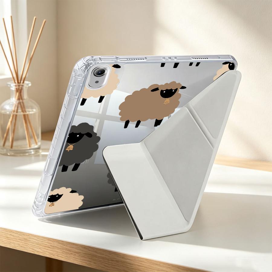 Fluffy Black & White Sheep Tab - Tablet S9 Fe Accessories recension och pris