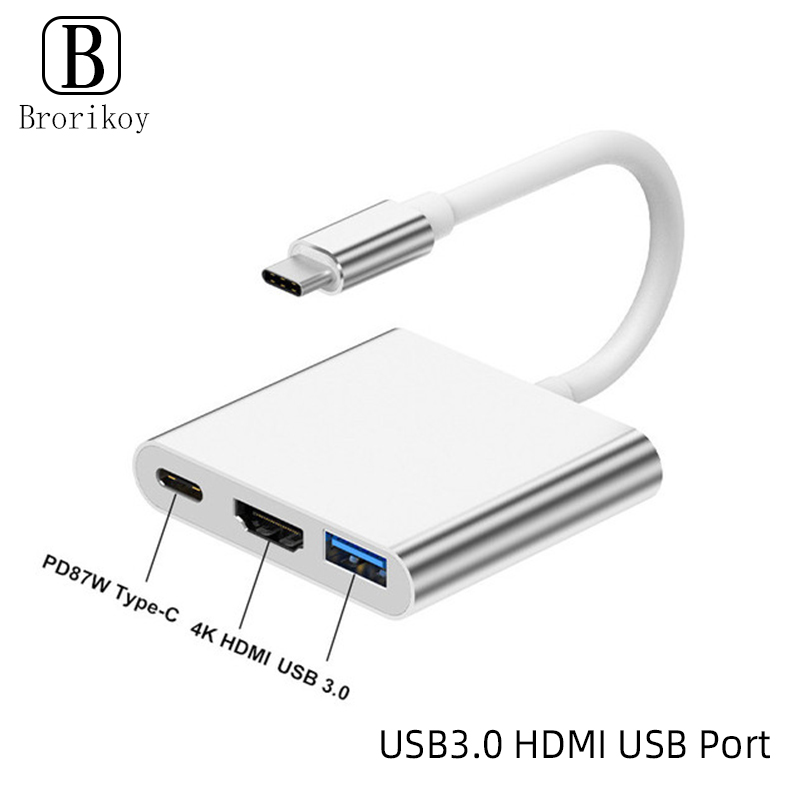 3 in 1 USB Type C Hub to 4K HD - Tablet Accessories For Samsung recension och pris