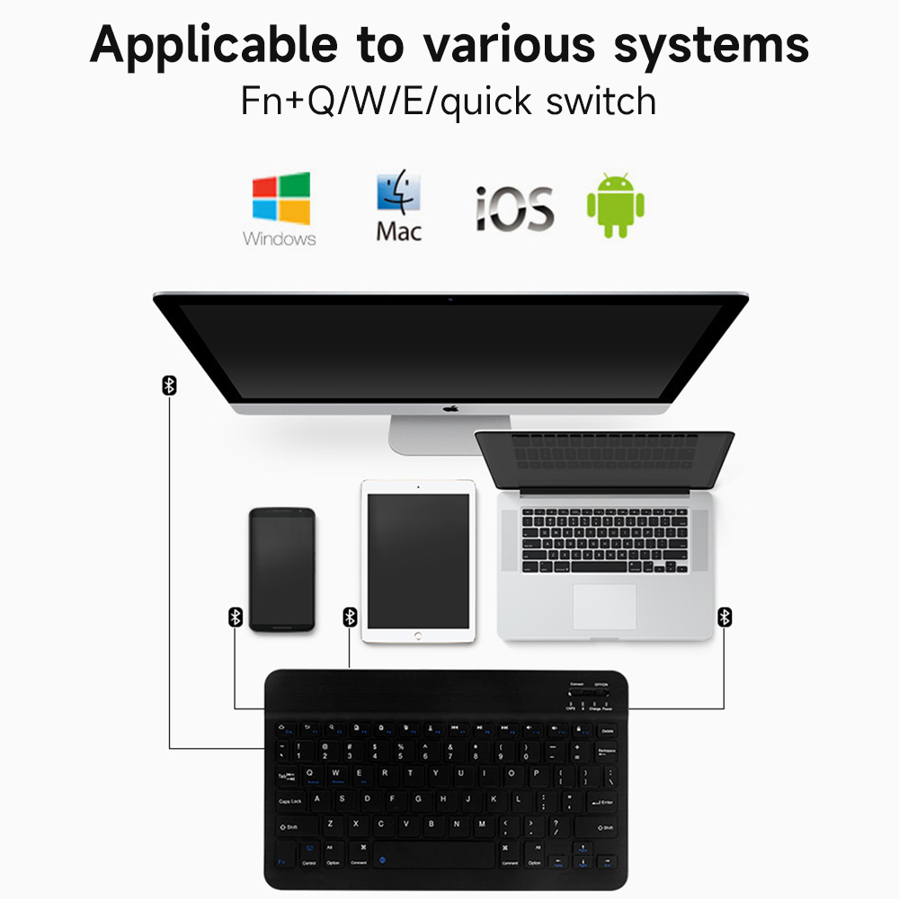 Bluetooth Keyboard for IOS And - Tablet Accessories For Samsung recension och pris