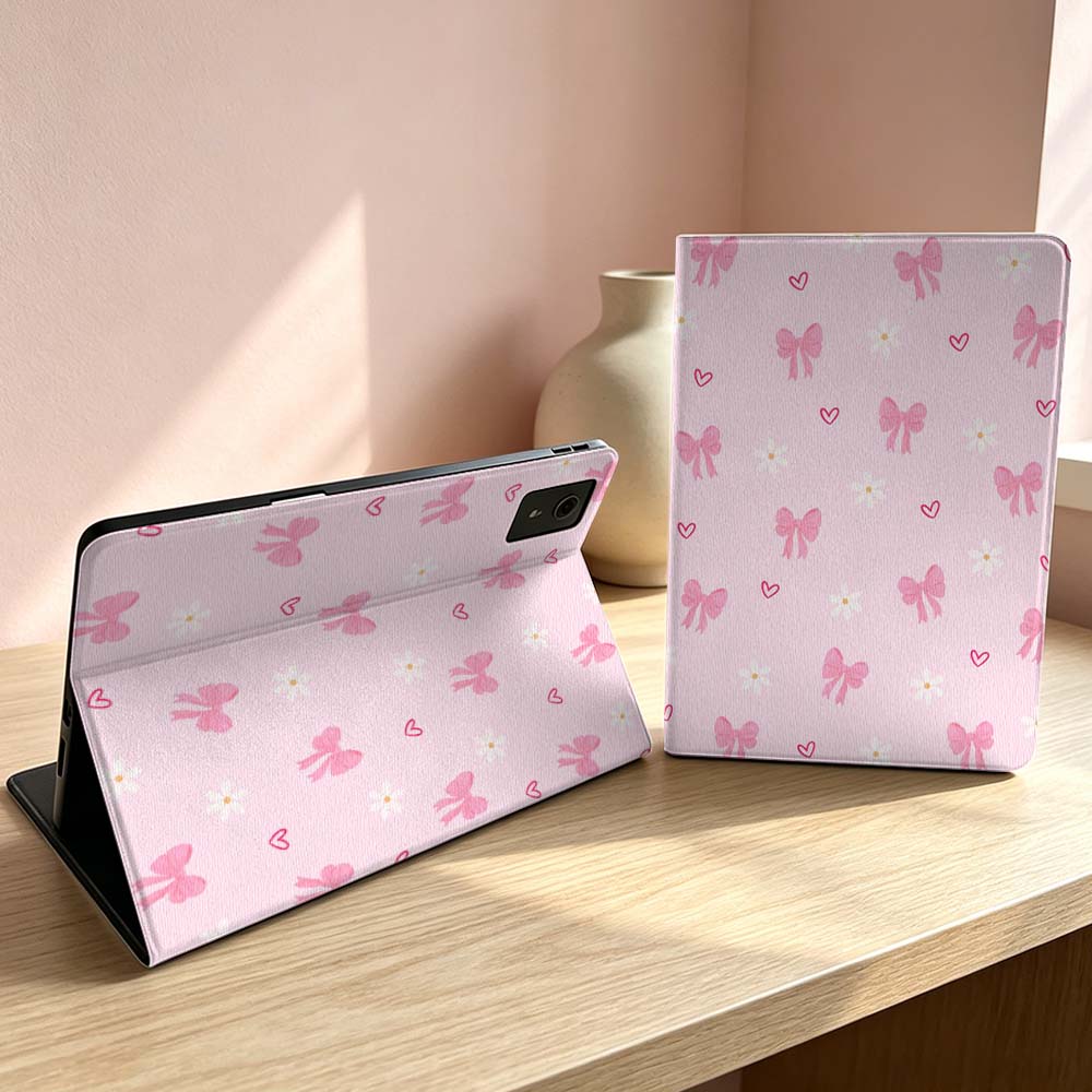 Pink bow pattern For Lenovo Xi - Lenovo Tablet P12 Accessories recension och pris