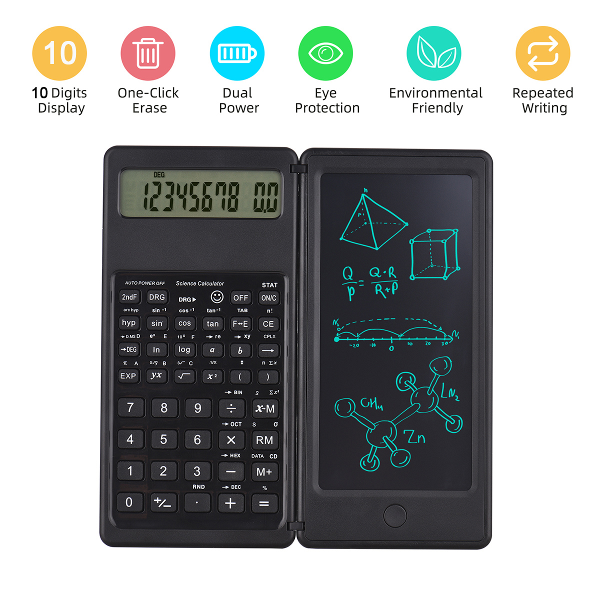 Foldable Scientific Calculator - Graphic Tablet Accessories recension och pris
