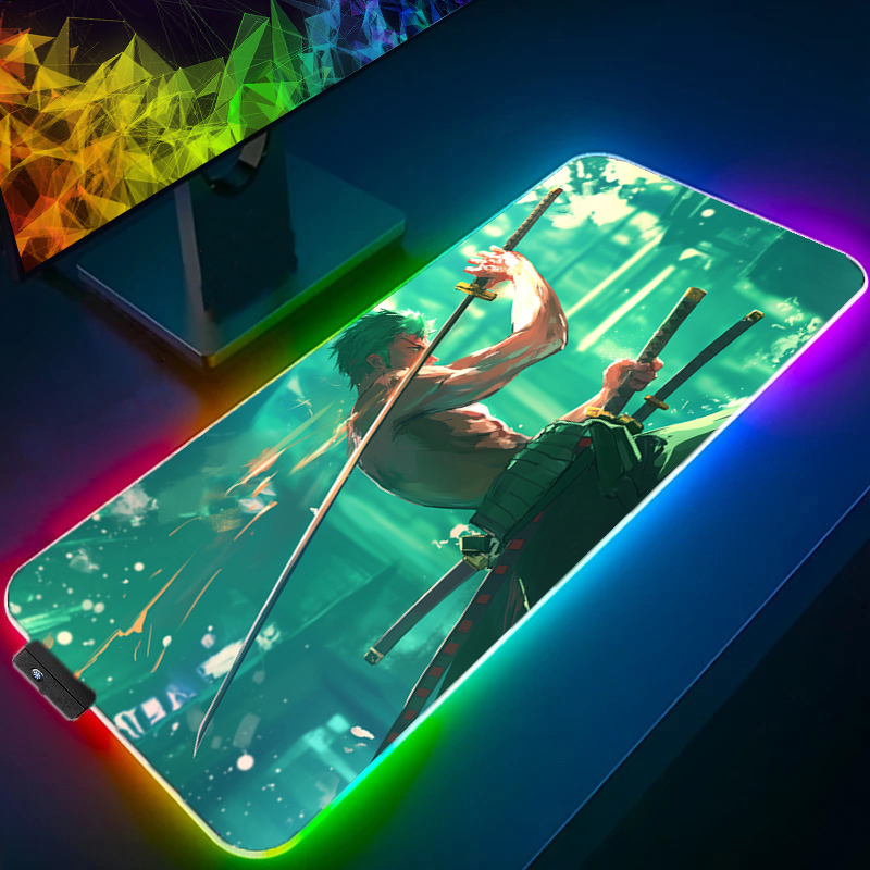 ONE PIECE Zoro Mouse Pad RGB G - Tablet Cute Accessories recension och pris