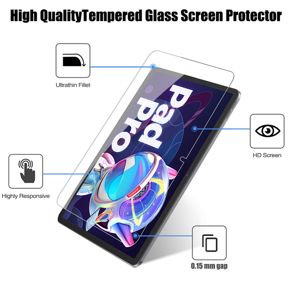 2PCS Tempered Glass Screen Pro - Lenovo Tablet P12 Accessories recension och pris