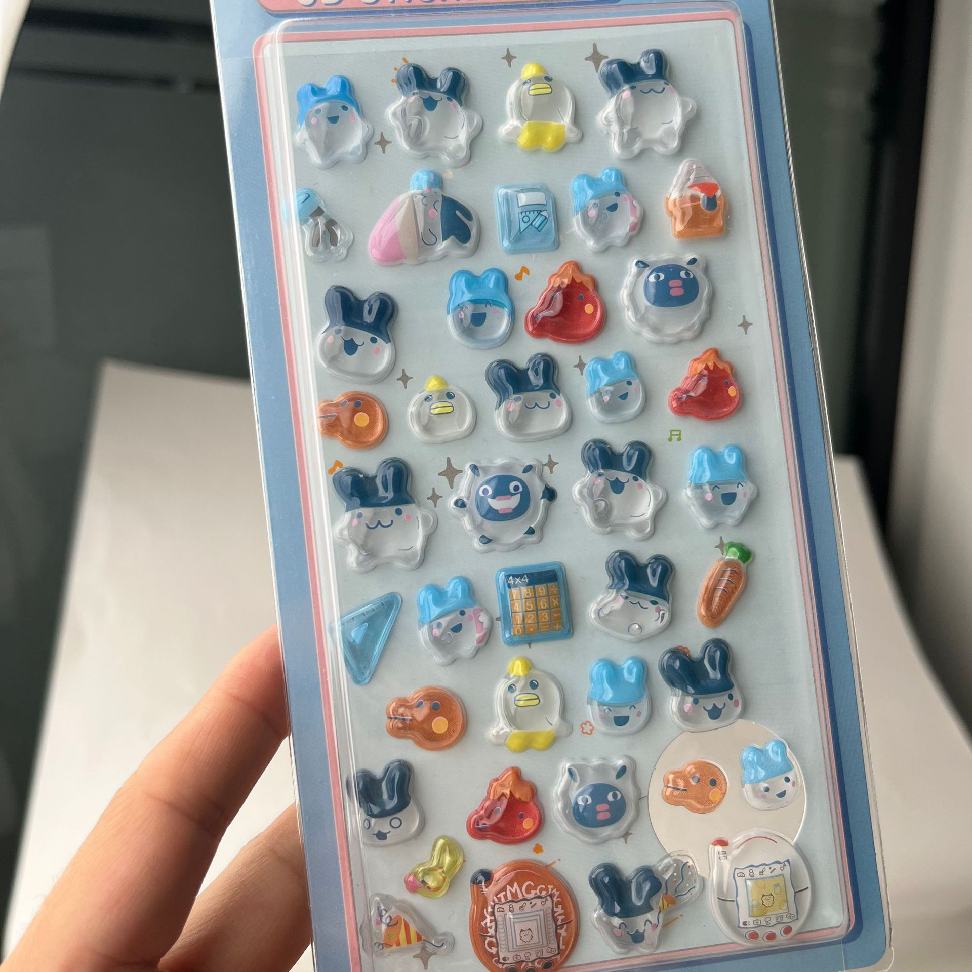 Cute Tamagotchi 3D Puffy Stick - Tablet Cute Accessories recension och pris