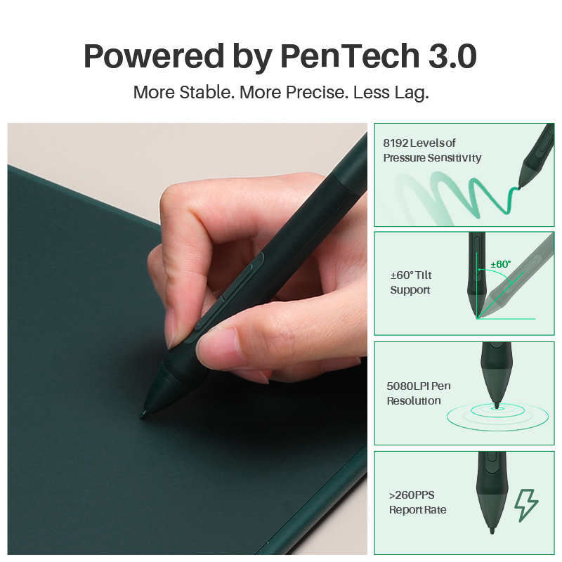 Huion Inspiroy 2 M H951P Graph - Graphic Tablet Accessories recension och pris