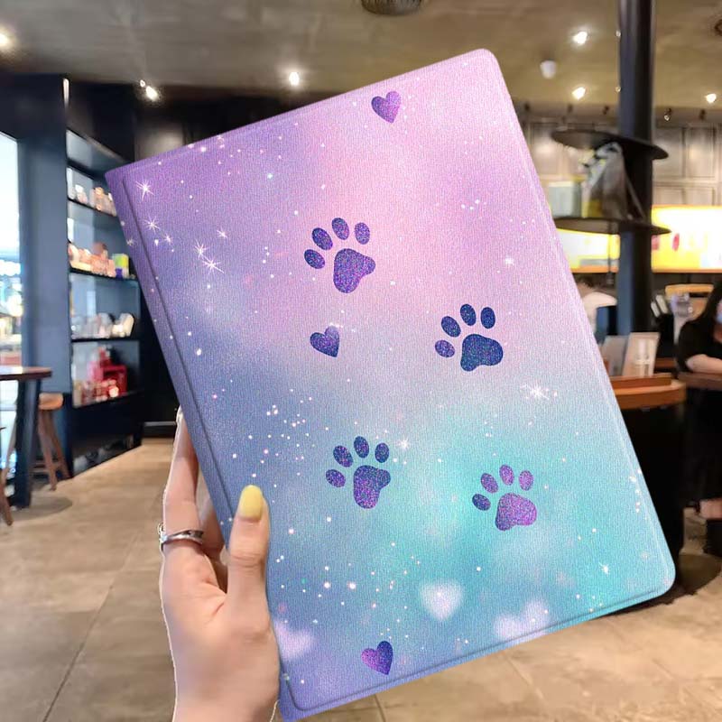 Cartoon Glitter Paw Prints Sof - Lenovo Tablet P12 Accessories recension och pris