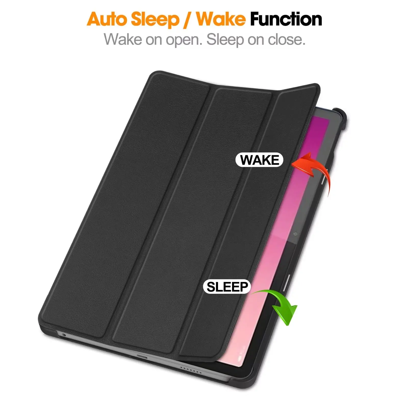Tri-fold Magnetic Leather Stan - Lenovo Tablet P12 Accessories recension och pris