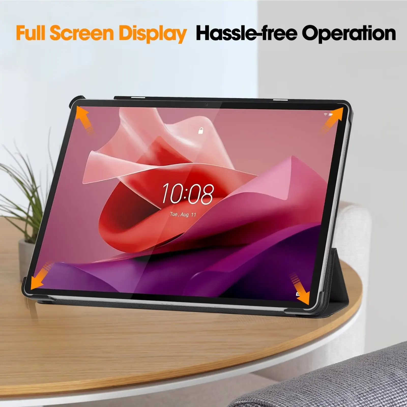 Tri-fold Magnetic Leather Stan - Lenovo Tablet P12 Accessories recension och pris
