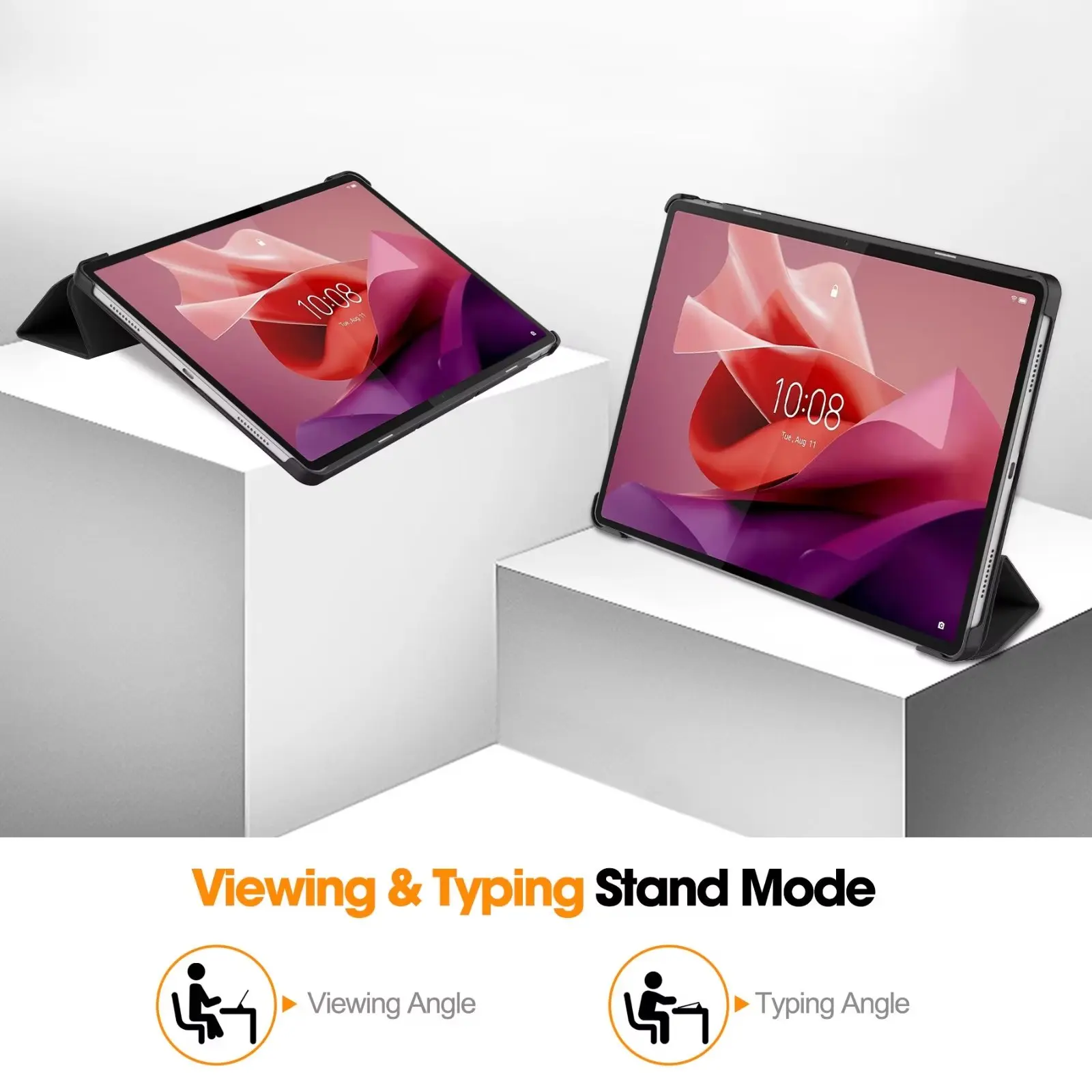 Tri-fold Magnetic Leather Stan - Lenovo Tablet P12 Accessories recension och pris