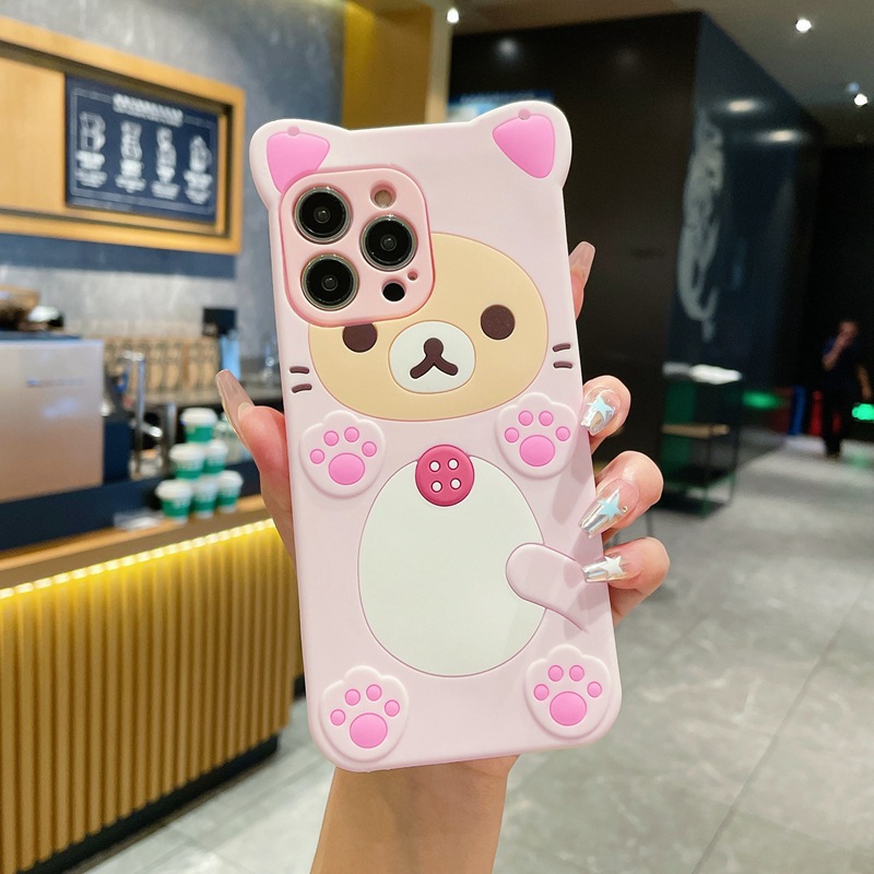 3D Cute Rilakkuma Bear For Sam - Tablet S9 Fe Accessories recension och pris