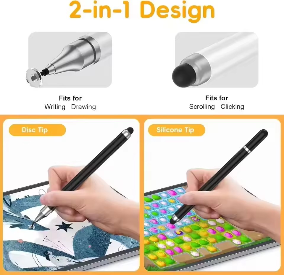 2 in 1 Universal Stylus Pen Fo - Essential Tablet Accessories recension och pris