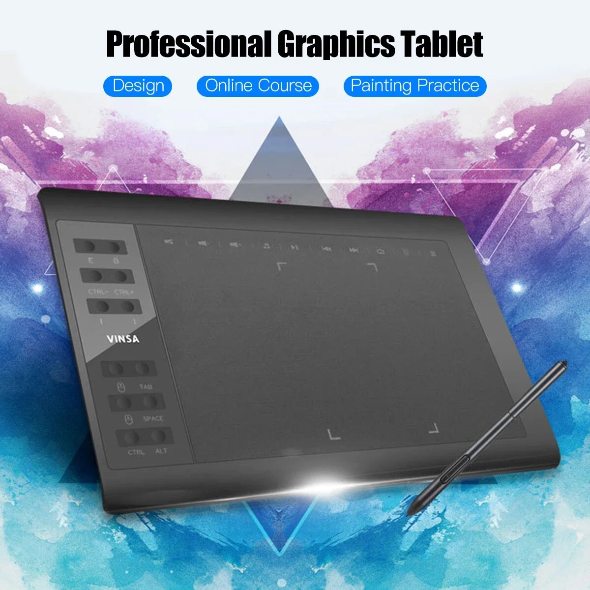 10x6 Inch Professional Graphic - Graphic Tablet Accessories recension och pris